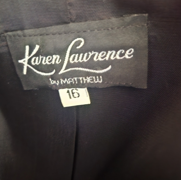 Karen Lawrence by Matthew black and Gold Embroidered evening Jacket. Sz 16 - Picture 12 of 12